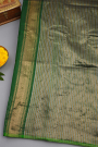 Gadwal Silk Bottle Green Saree