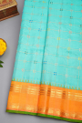 Gadwal Silk Sky Blue Saree