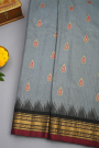 Gadwal Silk Grey Saree