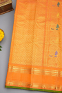 Gadwal Silk Teal Blue Saree