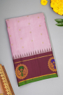Gadwal Silk Baby Pink Saree