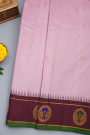 Gadwal Silk Baby Pink Saree