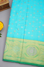 Gadwal Silk Sky Blue Saree