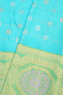 Gadwal Silk Sky Blue Saree
