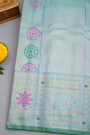 Gadwal Silk Sky Blue Saree