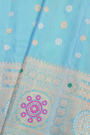 Gadwal Silk Sky Blue Saree