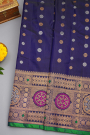 Gadwal Silk Navy Blue Saree