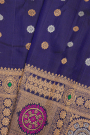 Gadwal Silk Navy Blue Saree