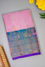 Gadwal Silk Light Pink Saree