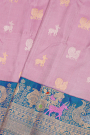 Gadwal Silk Light Pink Saree