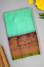 Gadwal Silk Sea Green Saree