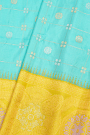 Gadwal Silk Sky Blue Saree