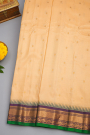 Gadwal Silk Cream Saree