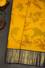 Kanchi Eco Print Silk Yellow Saree