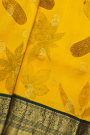 Kanchi Eco Print Silk Yellow Saree
