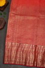 Kancheepuram Eco Print Silk Sky Blue Saree
