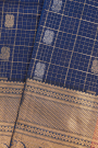 Kuppadam Sico Navy Blue Saree