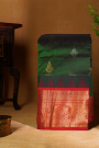 Kuppadam Sico Bottle Green Saree