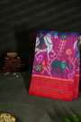 Ikat Silk Dual Colour Saree