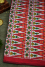 Ikat Silk Black Saree