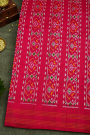 Ikat Silk Sea Blue Saree
