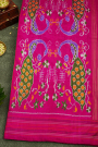 Ikat Silk Navy Blue Saree
