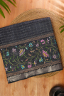 Mangalagiri Silk Black Saree