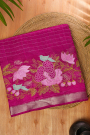 Mangalagiri Silk Magenta Saree