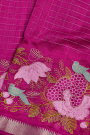Mangalagiri Silk Magenta Saree