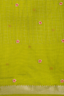 Mangalagiri Silk Parrot Green Saree