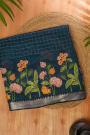 Mangalagiri Silk Teal Blue Saree
