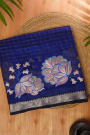 Mangalagiri Silk Royal Blue Saree