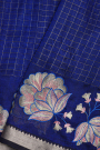 Mangalagiri Silk Royal Blue Saree