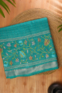 Mangalagiri Silk Sea Blue Saree