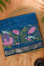 Mangalagiri Silk Royal Blue Saree