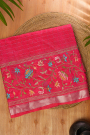 Mangalagiri Silk Pink Saree