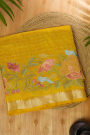Mangalagiri Silk Yellow Saree