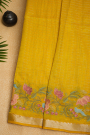 Mangalagiri Silk Yellow Saree