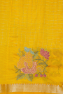 Mangalagiri Silk Yellow Saree