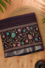 Mangalagiri Silk Dark Maroon Saree