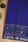 Mangalagiri Silk Royal Blue Saree