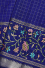 Mangalagiri Silk Royal Blue Saree