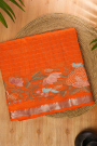 Mangalagiri Silk Orange Saree