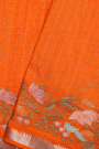 Mangalagiri Silk Orange Saree