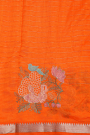Mangalagiri Silk Orange Saree
