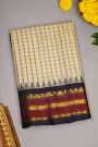Gadwal Silk Cream Saree