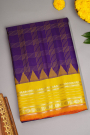Gadwal Silk Navy Blue Saree