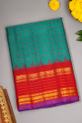 Gadwal Silk Sea Blue Saree