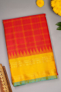 Gadwal Silk Red Saree