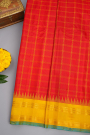 Gadwal Silk Red Saree